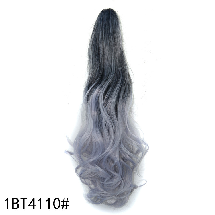 Vibrant Gradient Color Clip-In Ponytail Wig for Stunning Looks - Image 9