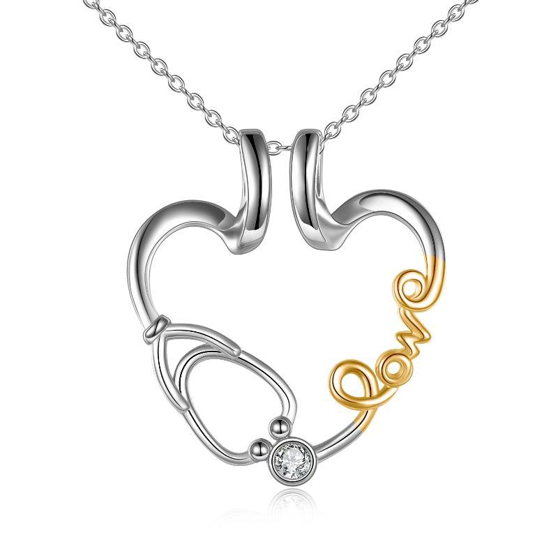 Love Nurse Stethoscope Jewelry Gift - Ring Holder Pendant Necklace - Image 5