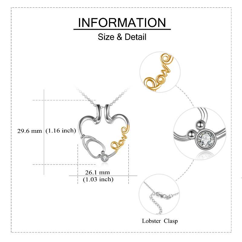 Love Nurse Stethoscope Jewelry Gift - Ring Holder Pendant Necklace - Image 11