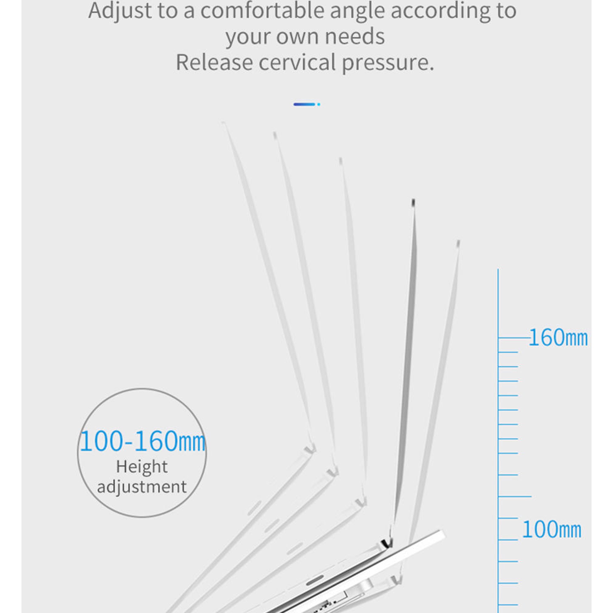 Adjustable Non-slip Laptop Stand - 6 Levels Height Riser for 11-17 Inch Tablets & Notebooks - Portable Cooling Support Holder - Image 10