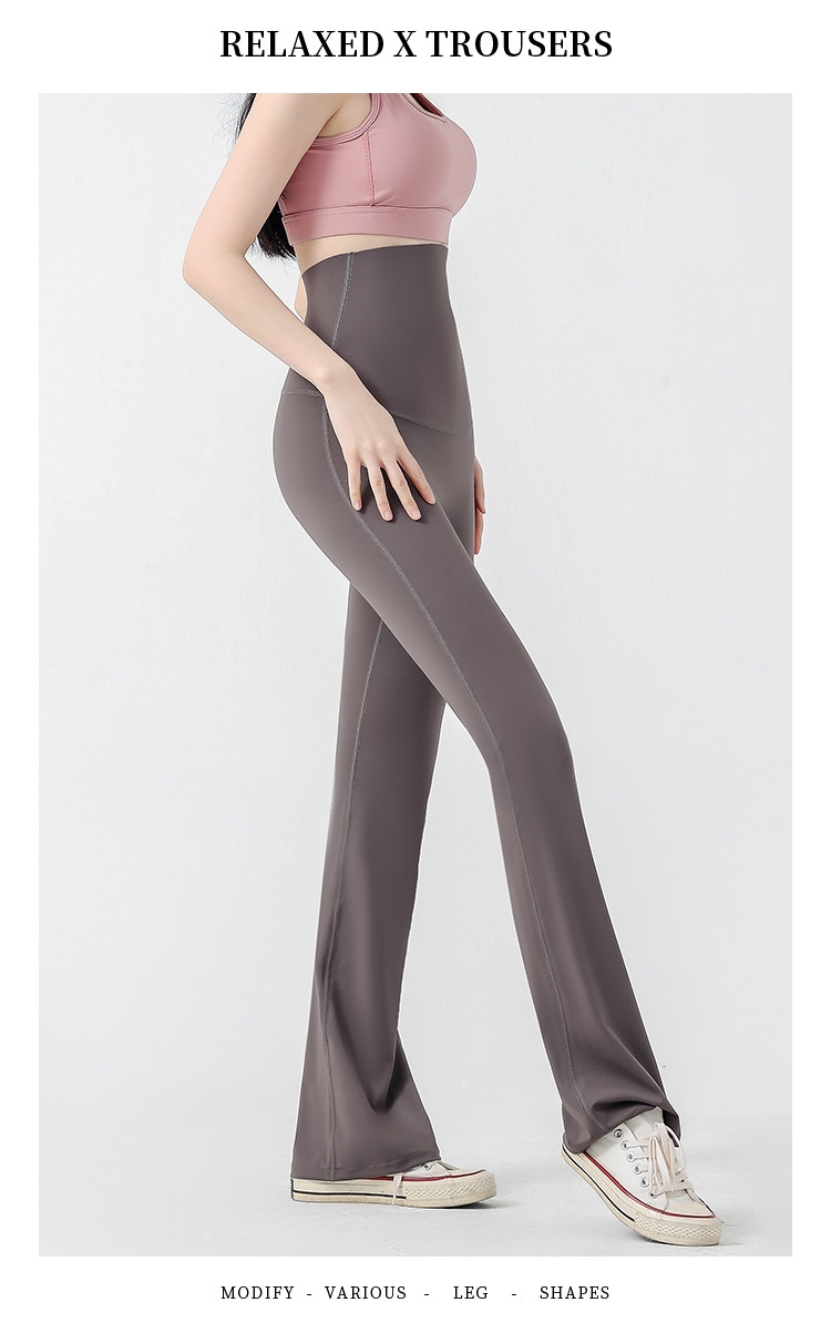 Antenatal Yoga Bell-Bottom Pants - Casual Slimming Outerwear for Moms - Image 11