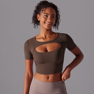 Double Layer Yoga Top for Women - Stylish Fitness Activewear