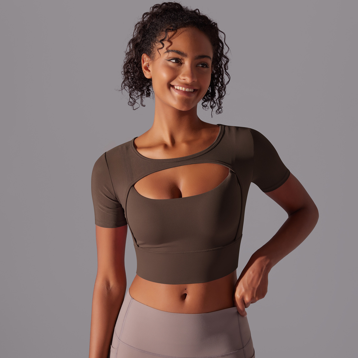 Double Layer Yoga Top for Women - Stylish Fitness Activewear