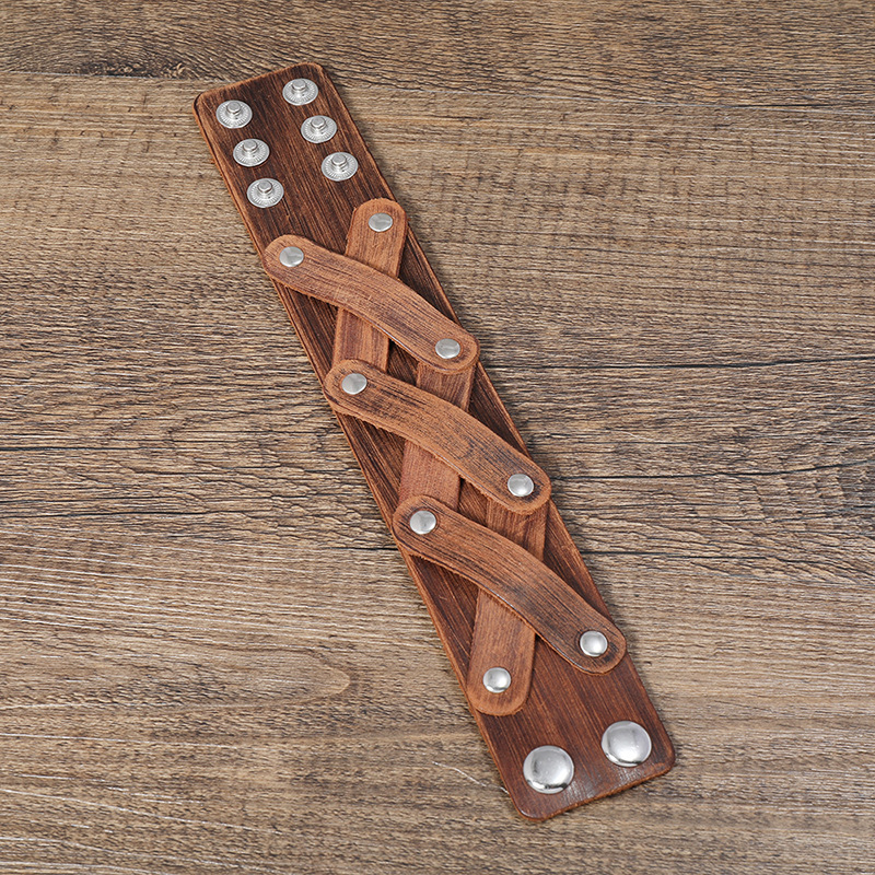 Stylish Retro Multi-Layer Leather Bracelet - Timeless Vintage Accessory - Image 5