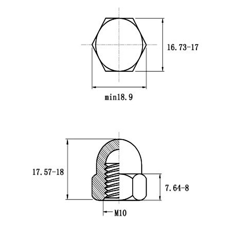 Integrated Cap Semicircle Ball Nut Screw Cap - Premium Quality Fastening Solution - Image 2