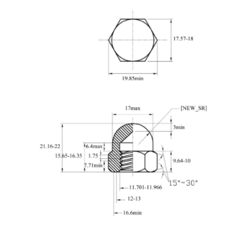 Integrated Cap Semicircle Ball Nut Screw Cap - Premium Quality Fastening Solution - Image 3