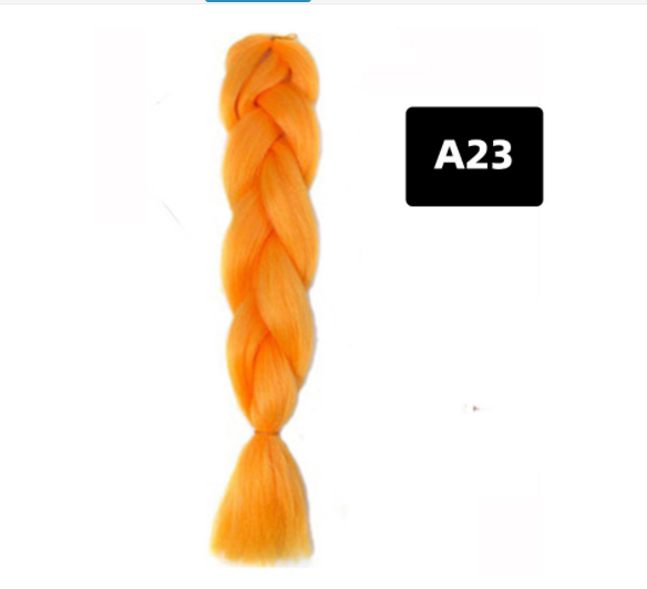 Colorful Big Braid African High-Temperature Silk Wig with Gradient Design - Image 12