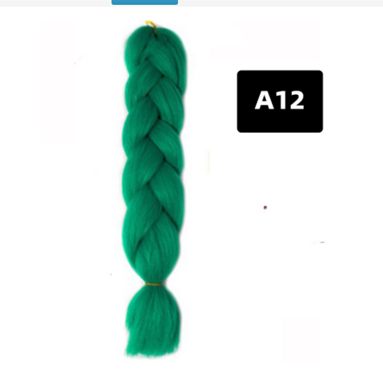 Colorful Big Braid African High-Temperature Silk Wig with Gradient Design - Image 24