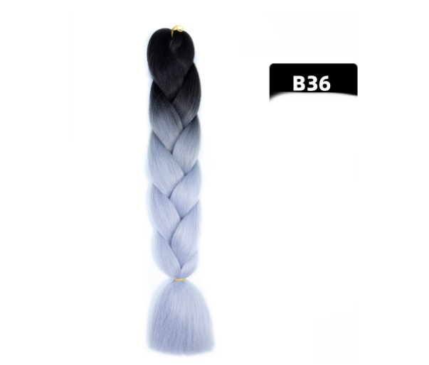 Colorful Big Braid African High-Temperature Silk Wig with Gradient Design - Image 51