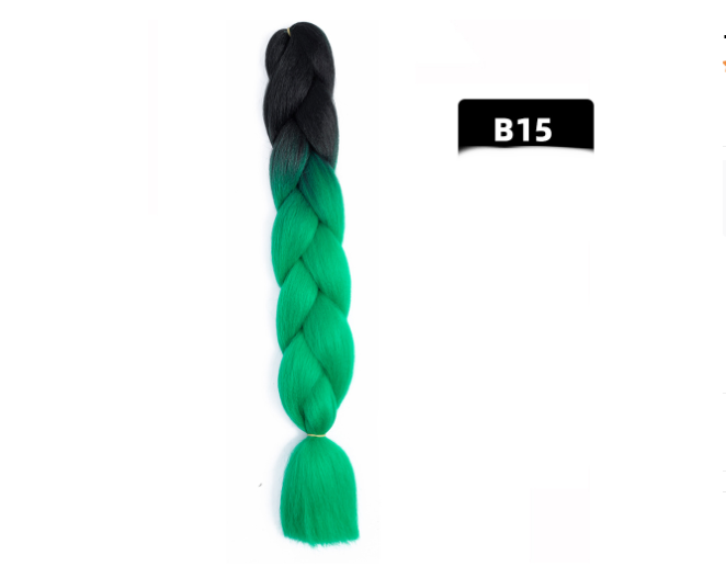 Colorful Big Braid African High-Temperature Silk Wig with Gradient Design - Image 73