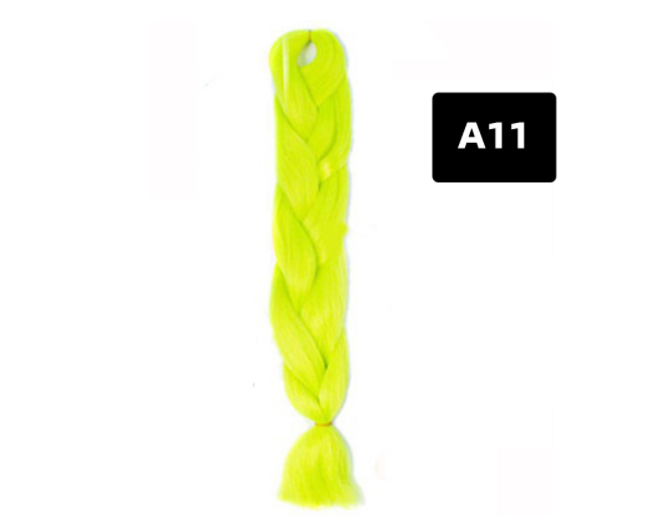 Colorful Big Braid African High-Temperature Silk Wig with Gradient Design - Image 81