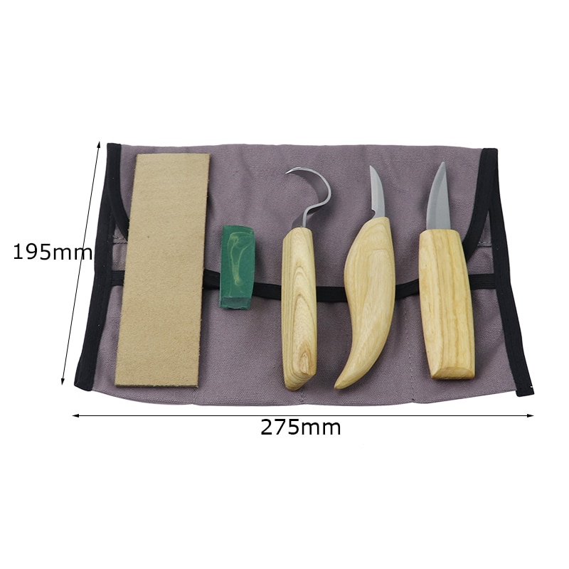 Premium Stainless Steel Wood Carving Knife - Essential Art Tool for Woodworking - Image 2
