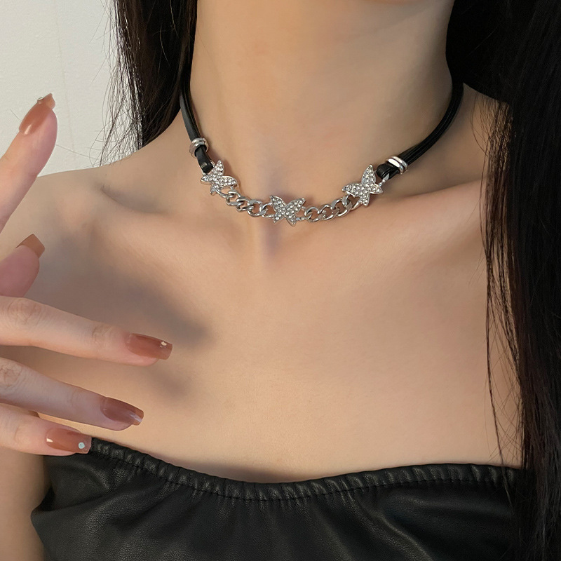 Unique Butterfly Black Choker Necklace - Special-Interest Design