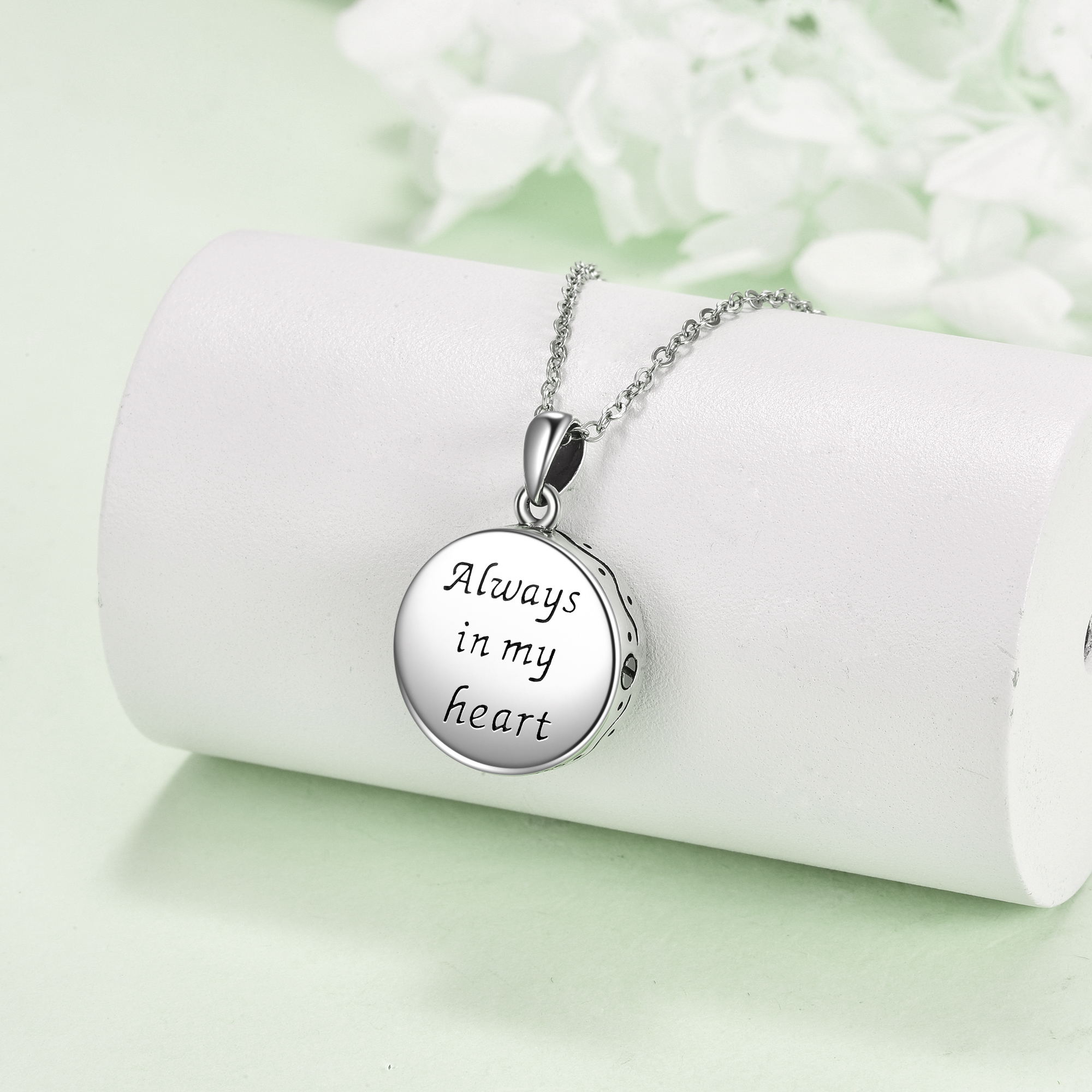 Tree of Life Urn Necklaces for Ashes - Sterling Silver Celtic Knot Cremation Jewelry | Moon Tree of Life Memory Pendant - Image 3