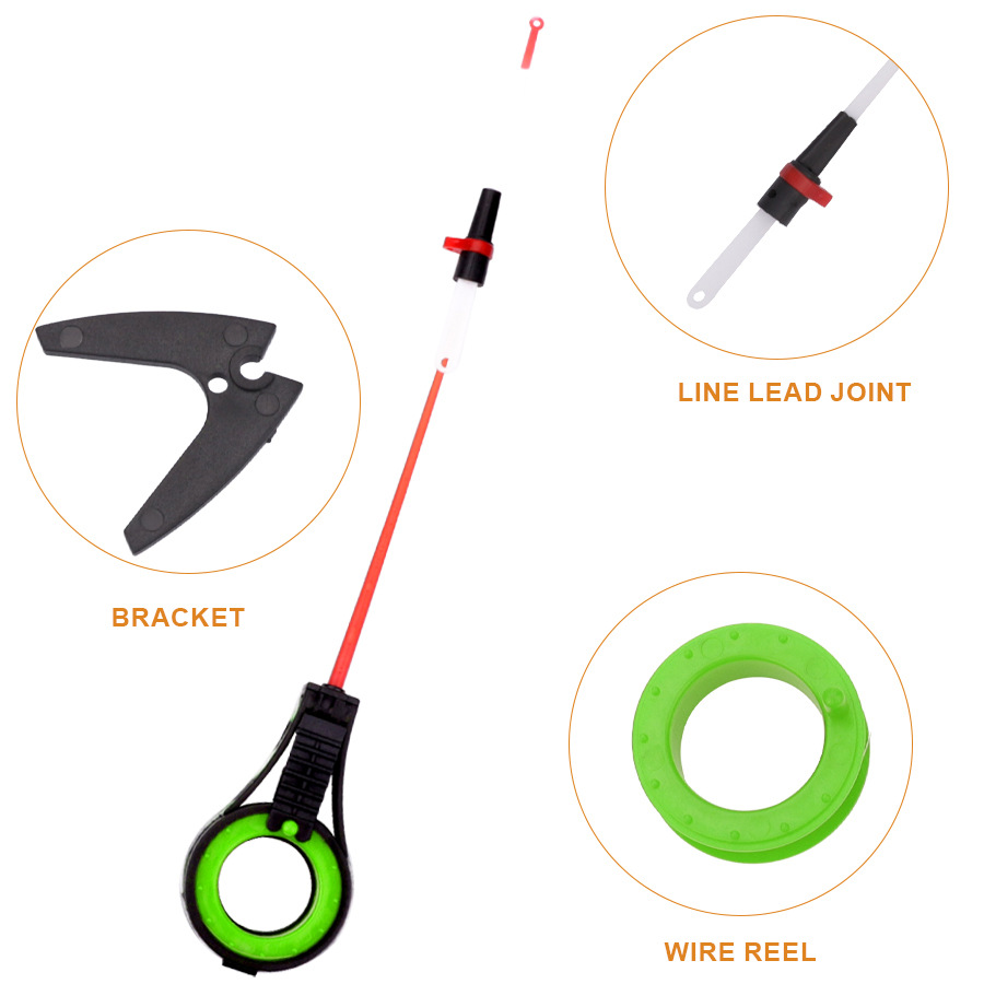 Portable Removable Replacement Plastic Ice Fishing Rod for Easy Use - Image 3