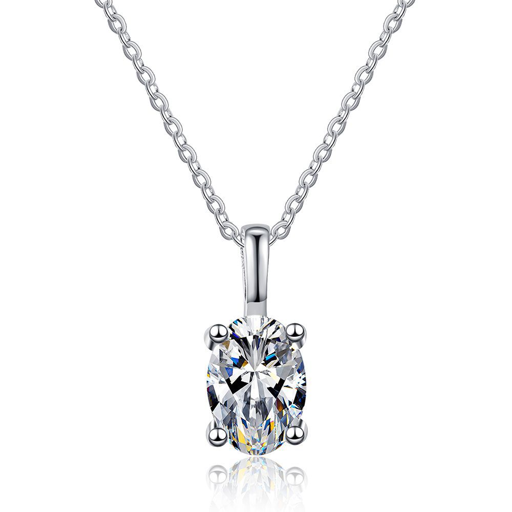 1 Carat D Color Moissanite Necklace - Stunning Brilliance & Elegance - Image 7
