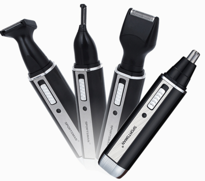 SPORTSMAN Electric Nose Hair Trimmer & Shaver - Multifunctional Hair Grooming Set
