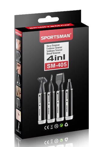 SPORTSMAN Electric Nose Hair Trimmer & Shaver - Multifunctional Hair Grooming Set - Image 3