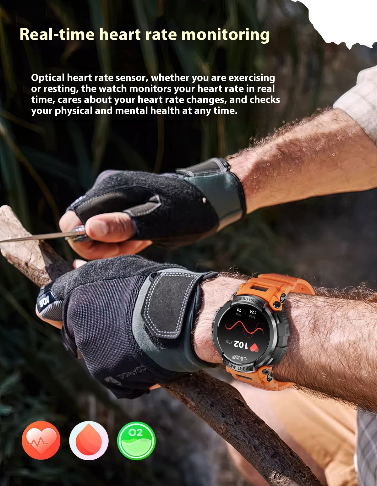 Bluetooth-Compatible Smart Watch with Calling, Heart Rate, Blood Pressure, Blood Oxygen & Sleep Monitoring - Image 3
