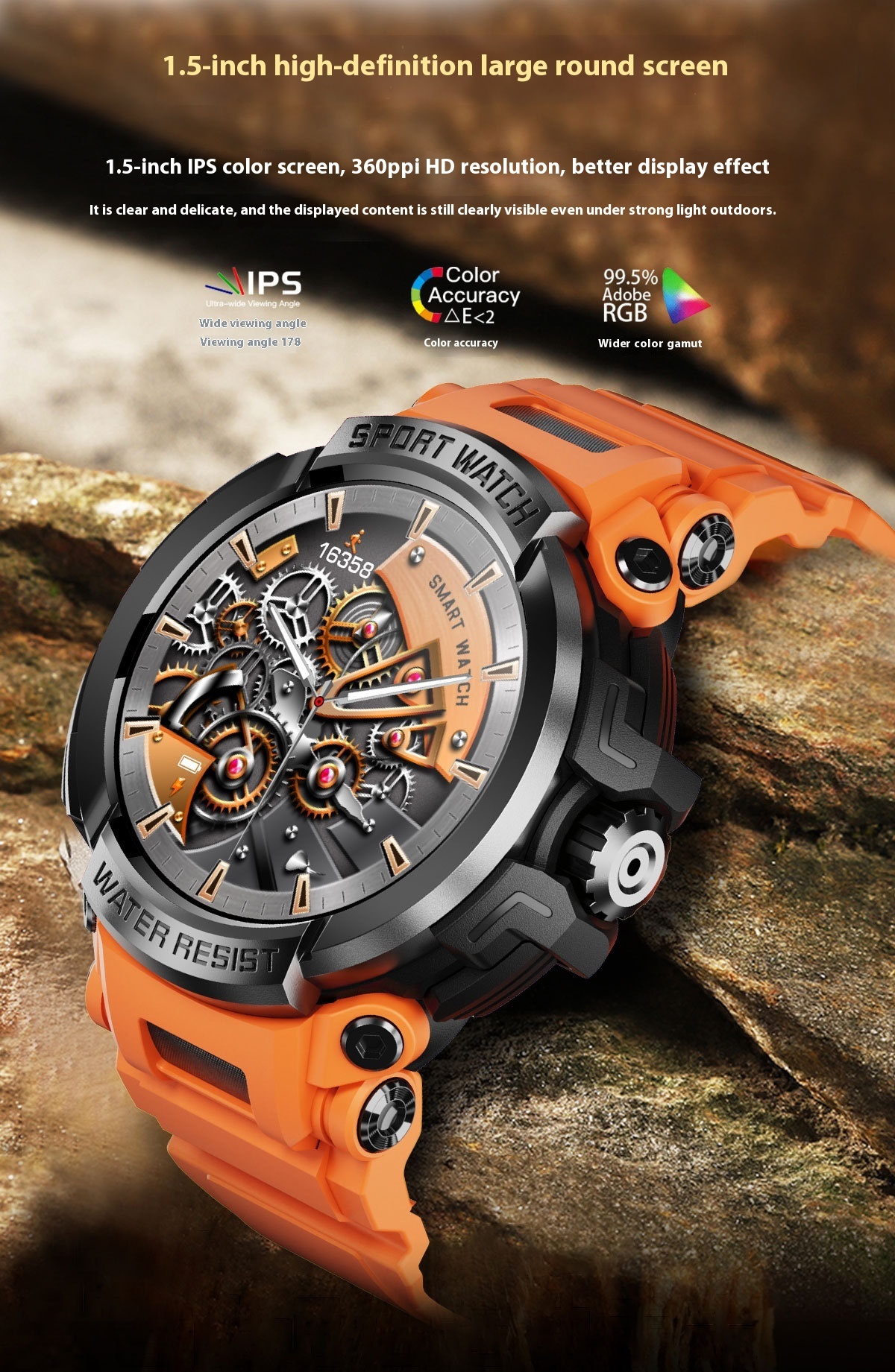 Bluetooth-Compatible Smart Watch with Calling, Heart Rate, Blood Pressure, Blood Oxygen & Sleep Monitoring - Image 12