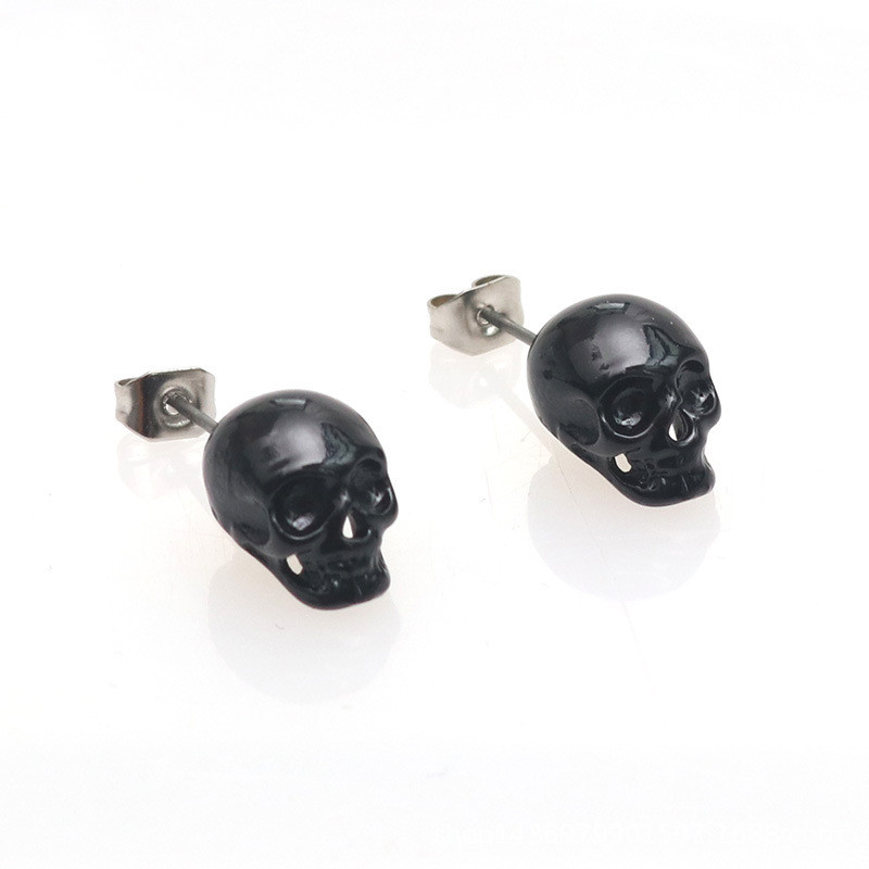 Vintage Skull Drop Earrings – Perfect for Halloween Celebrations - Image 4