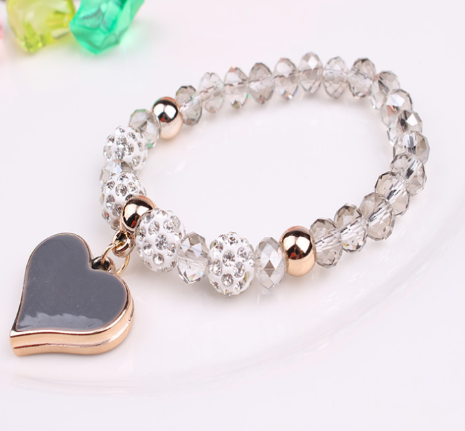 Elastic Crystal Heart Bracelets & Bangles - Stylish Jewelry for Every Occasion - Image 6