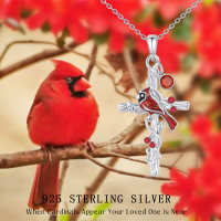 Cardinal Cross Birthstone Necklace - Stunning Jewelry Gift for All Occasions - Image 4