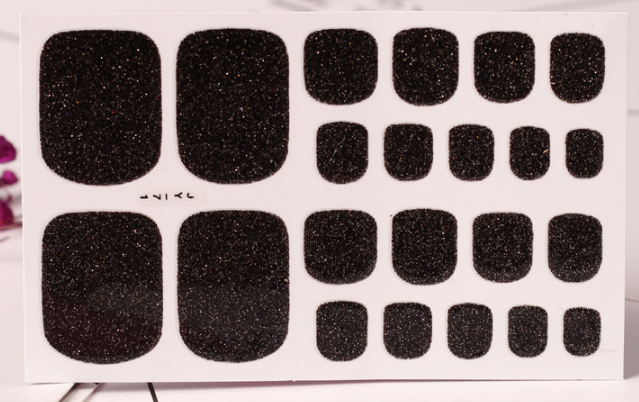 22 Solid Color Nail Art Stickers - Green Onion Powder Foot Design Stickers - Image 5