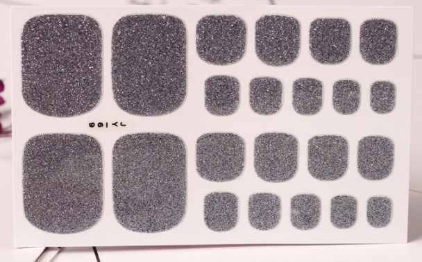 22 Solid Color Nail Art Stickers - Green Onion Powder Foot Design Stickers - Image 9