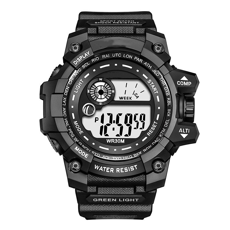 Waterproof Luminous Digital Display Watch for Men and Women - Stylish Electronic Timepiece - Image 2