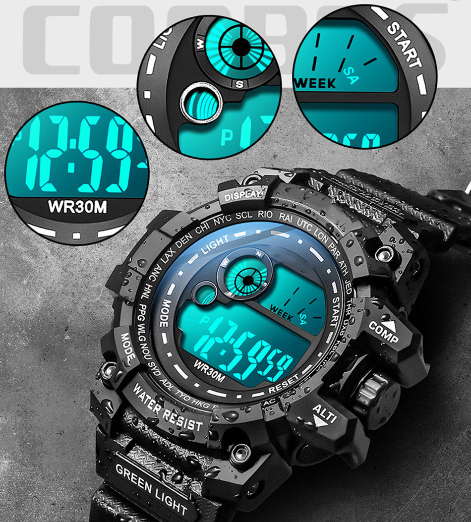 Waterproof Luminous Digital Display Watch for Men and Women - Stylish Electronic Timepiece - Image 4