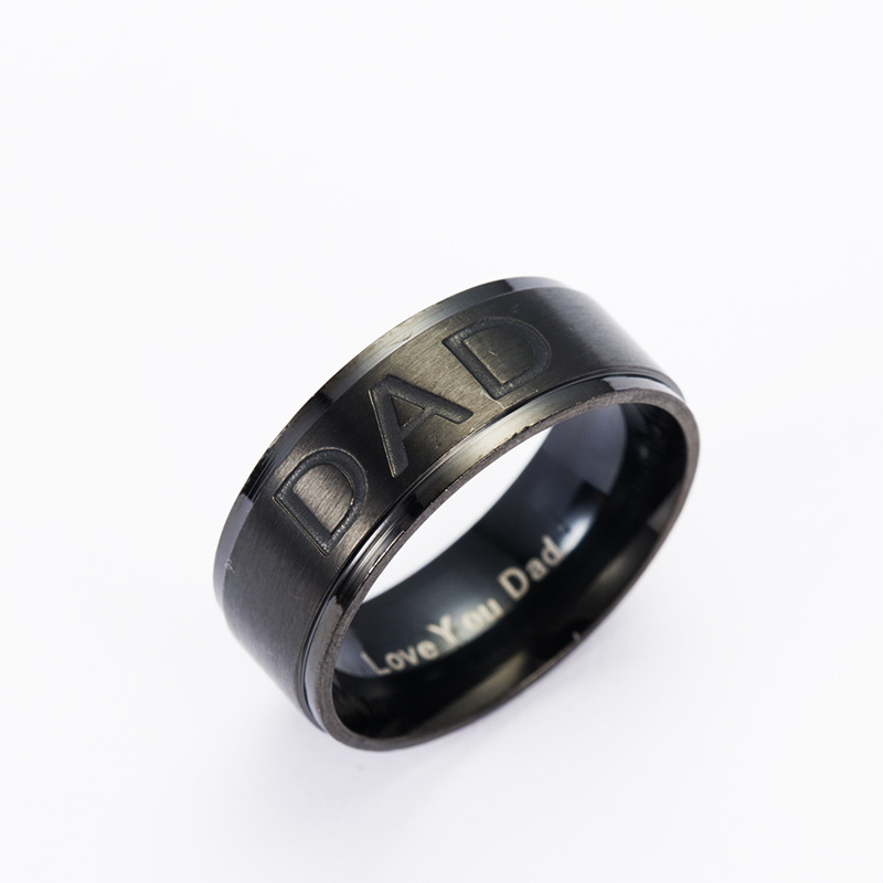 Personalized Monogram Titanium Steel Ring - Stylish Custom Jewelry - Image 5