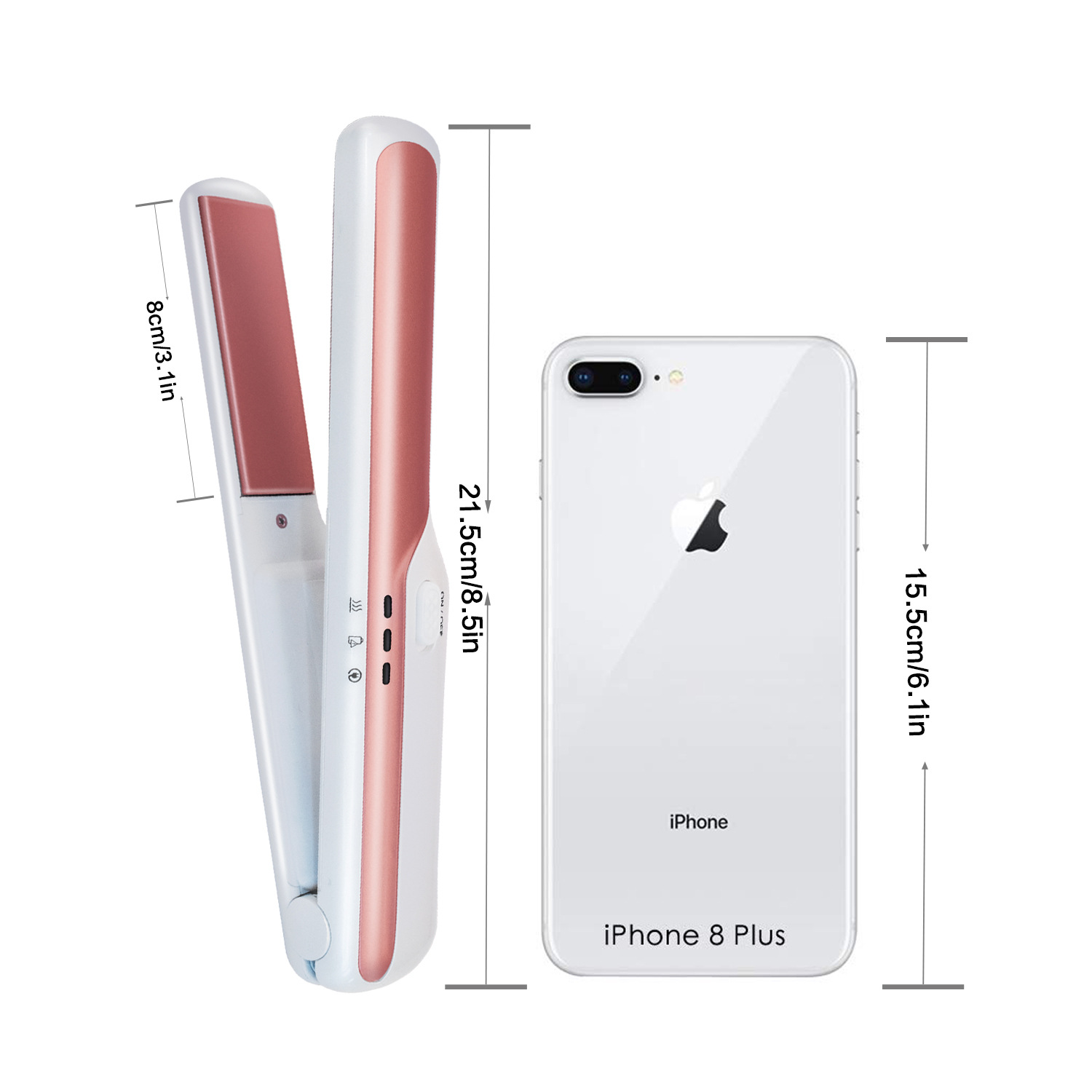 USB Wireless Charging Hair Straightener - Effortless Styling Anywhere! - Image 7