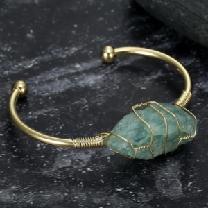 Asgard Artisan Natural Gemstone Bangle - Handcrafted Elegance and Style