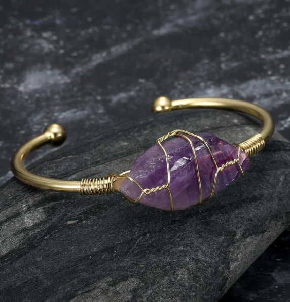 Asgard Artisan Natural Gemstone Bangle - Handcrafted Elegance and Style - Image 3