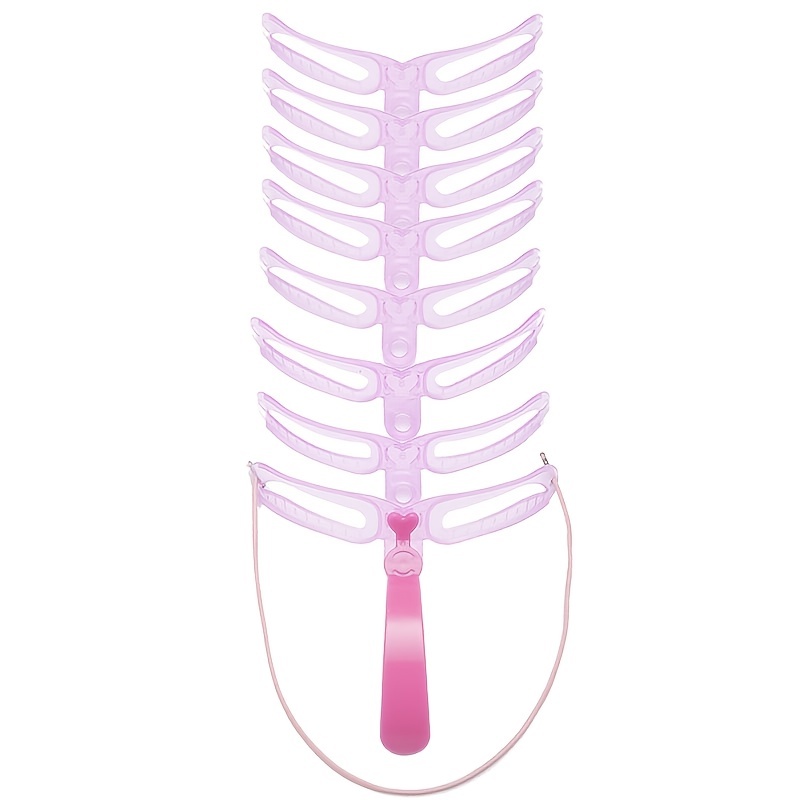 8pcs Eyebrow Stencils Kit - Reusable Eyebrow Templates with Handle in 8 Unique Styles for Perfect Shaping - Image 6