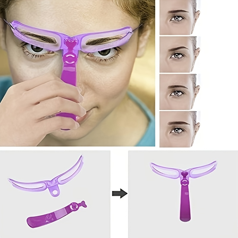 8pcs Eyebrow Stencils Kit - Reusable Eyebrow Templates with Handle in 8 Unique Styles for Perfect Shaping - Image 9