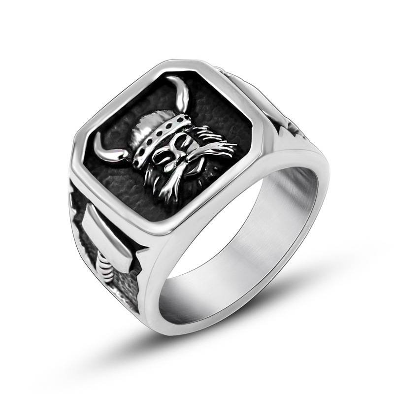 Stylish Men's Viking Ring - New Fashion Statement Accessory - Image 5