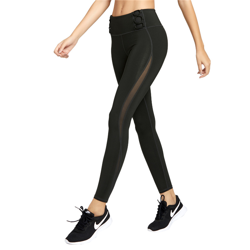 Yoga Fitness Pants for Women - Tight-Fitting, Quick-Drying High Waist Trousers for Running, Training, and Summer Workouts - Image 4