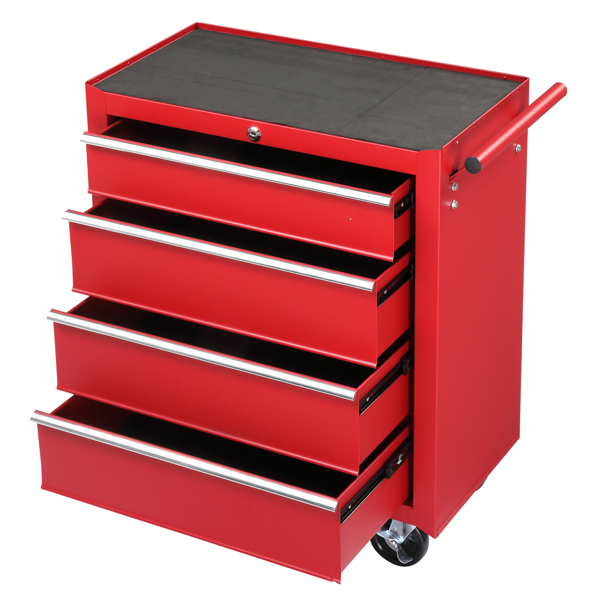 Single Bottom Cabinet with 4 Drawers - Durable Steel Maintenance Tool Cart - Image 2