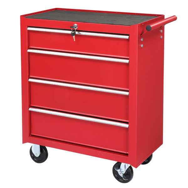 Single Bottom Cabinet with 4 Drawers - Durable Steel Maintenance Tool Cart - Image 7