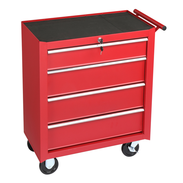 Single Bottom Cabinet with 4 Drawers - Durable Steel Maintenance Tool Cart - Image 8