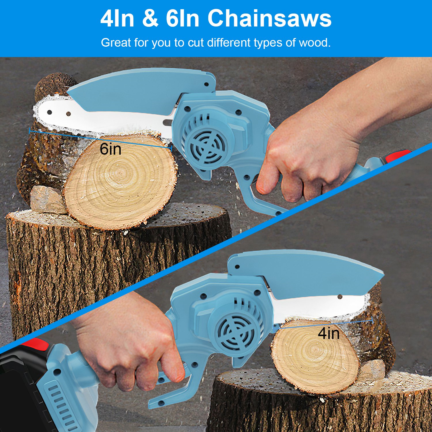 Mini 4-inch and 6-inch Chain Saws: Weekend Shipping Not Available - Image 9