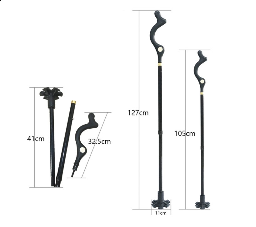 Telescopic Folding Stick Stool with Handle - Portable Walking Aid - Image 9