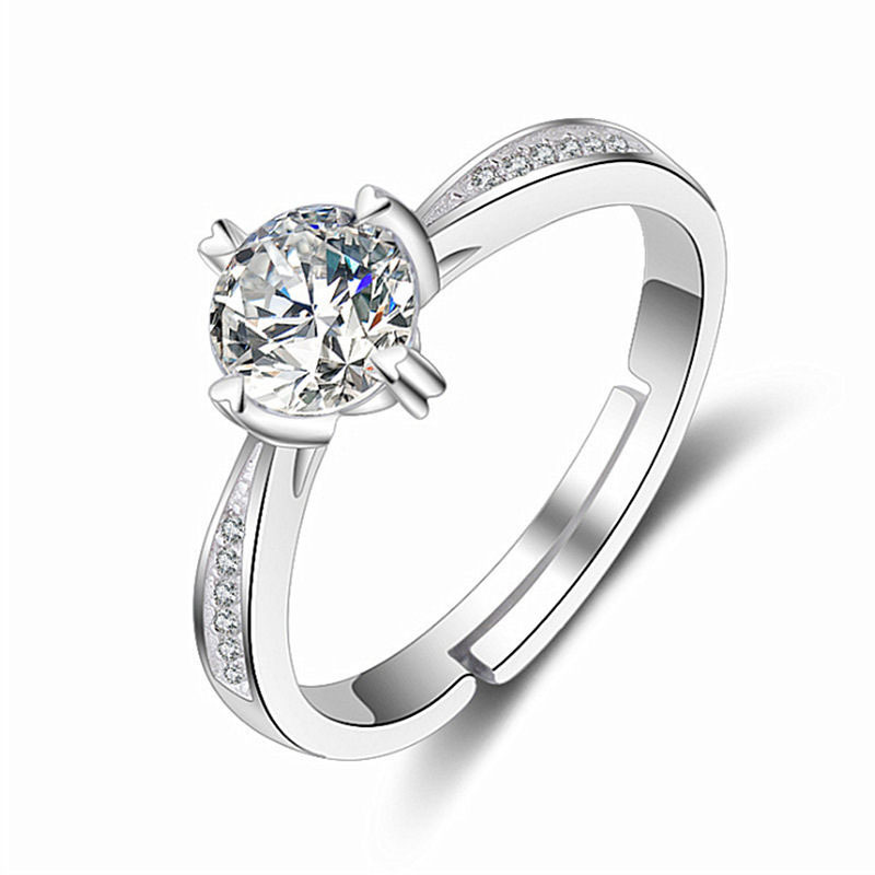 Imitation Moissan Diamond Ring for Women - Elegant Female Jewelry - Image 9