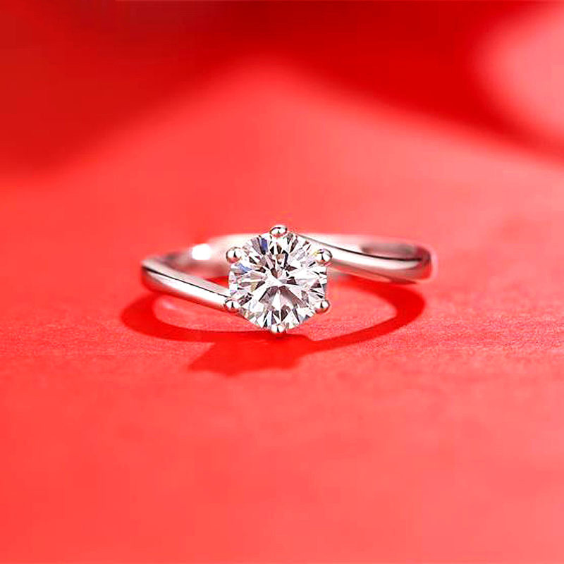 Imitation Moissan Diamond Ring for Women - Elegant Female Jewelry - Image 13