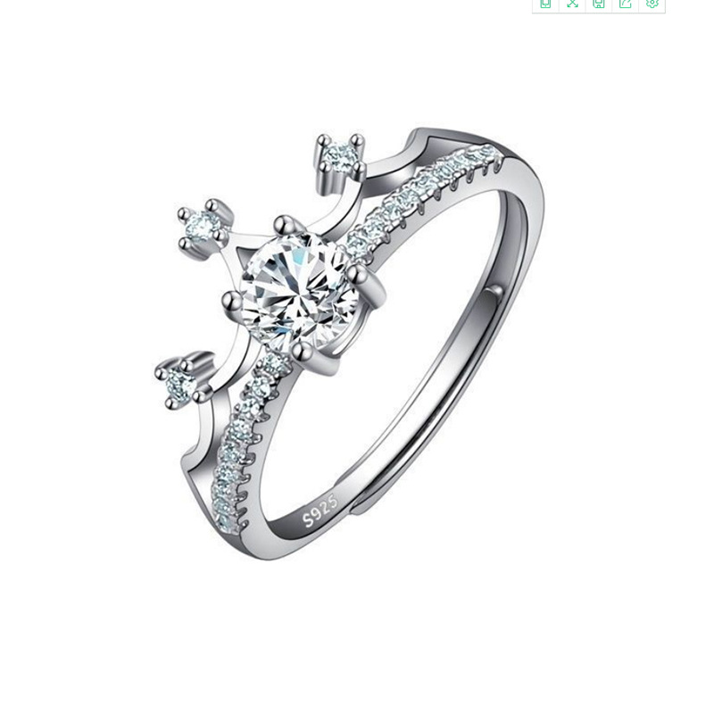 Imitation Moissan Diamond Ring for Women - Elegant Female Jewelry - Image 16