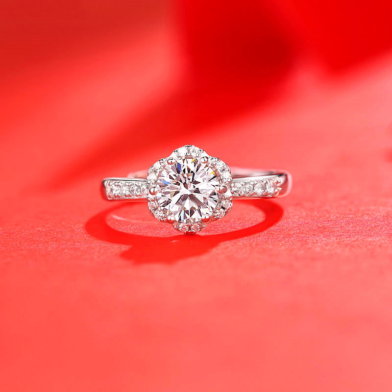 Imitation Moissan Diamond Ring for Women - Elegant Female Jewelry - Image 18