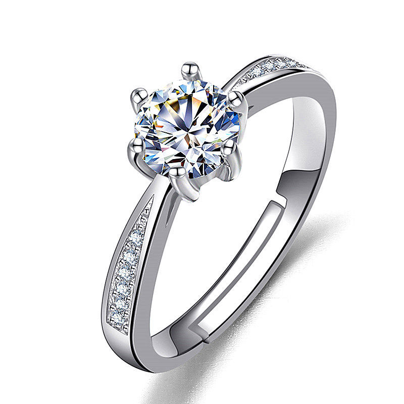 Imitation Moissan Diamond Ring for Women - Elegant Female Jewelry - Image 19