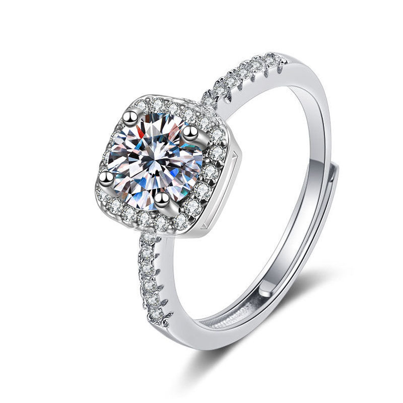 Imitation Moissan Diamond Ring for Women - Elegant Female Jewelry - Image 22